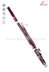 גוף מייפל מקצועי אדום מבריק 26 מפתחות C Key Bassoon (BA7002)