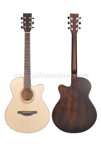 40 אינץ' עץ אשוח מוצק גיטרה אקוסטית באיכות מעולה (AFM-H10-40)