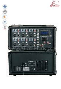 Pro Audio XLR Balanced Treble Bass EQ Mobile Power PA 6 ערוצים מגבר (APM-0630U)