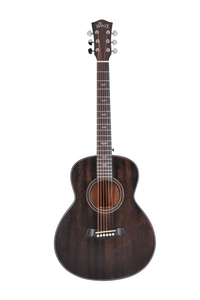 36 אינץ' חום כהה גיטרה אקוסטית מעץ מעשה ידי אדם בצפיפות גבוהה (AF386-36)