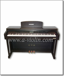 תצוגת LCD 88 קלידים הפסנתר הדיגיטלי הטוב ביותר 138 צלילים פסנתר זקוף (DP601)
